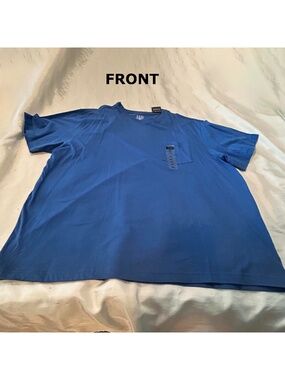 T-SHIRT, ROYAL BLUE, SIZE 4XL, PURE COMBED COTTON, REINFORCED SHOULDER SEAMS,